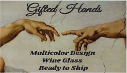 Multicolor Design Wine Glass - Ready to Ship