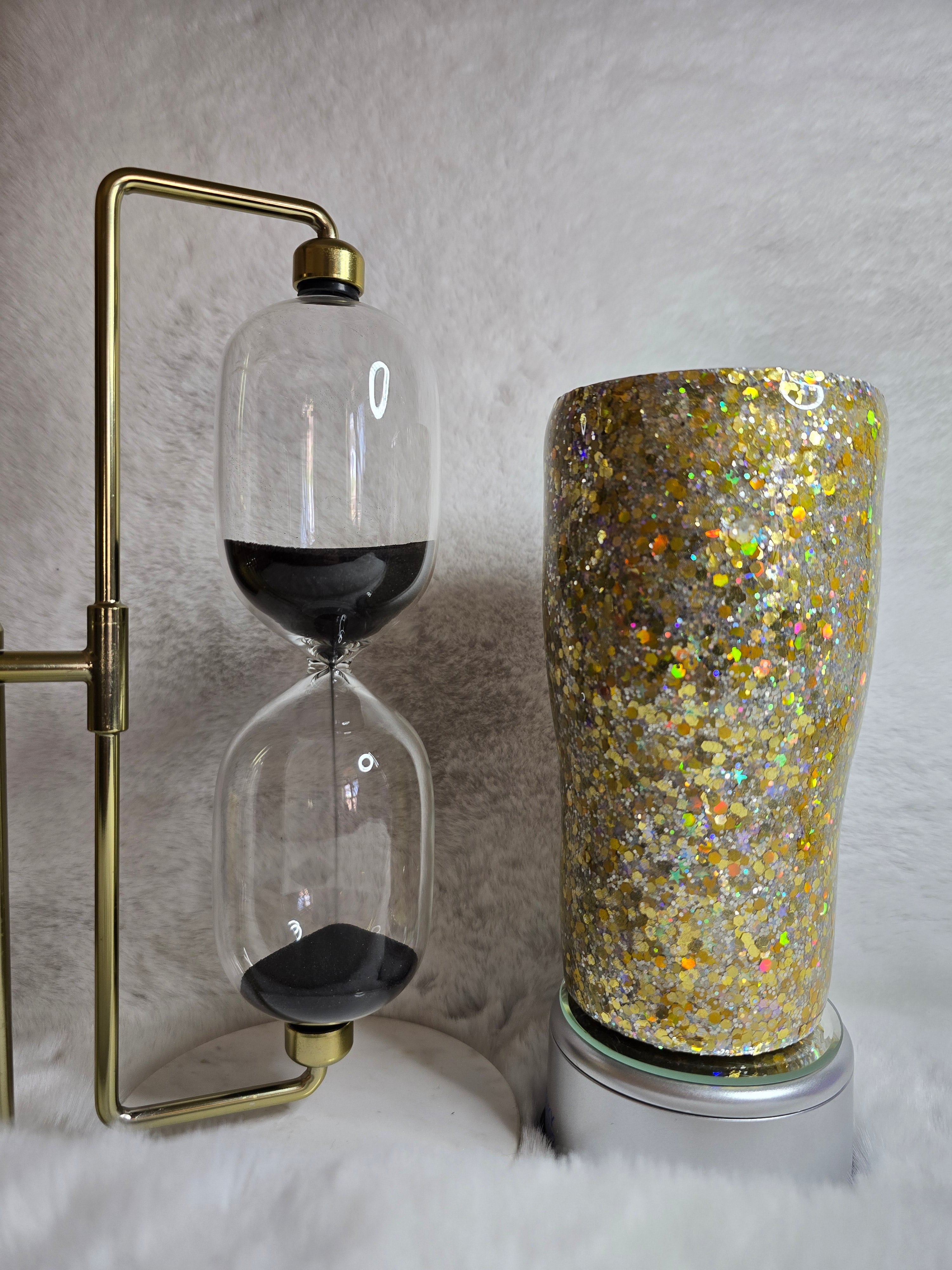 20 oz Glittered Base Tumbler