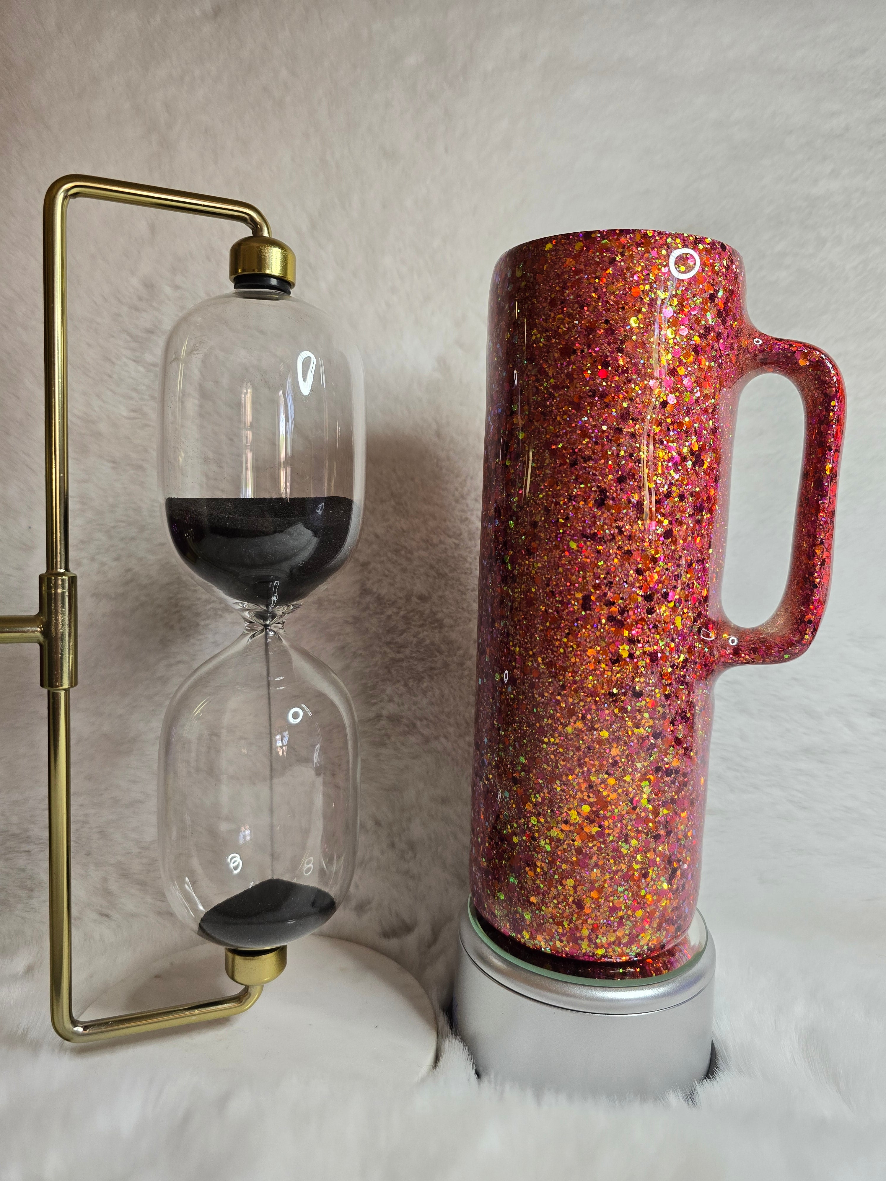 20 oz Glittered Base Tumbler