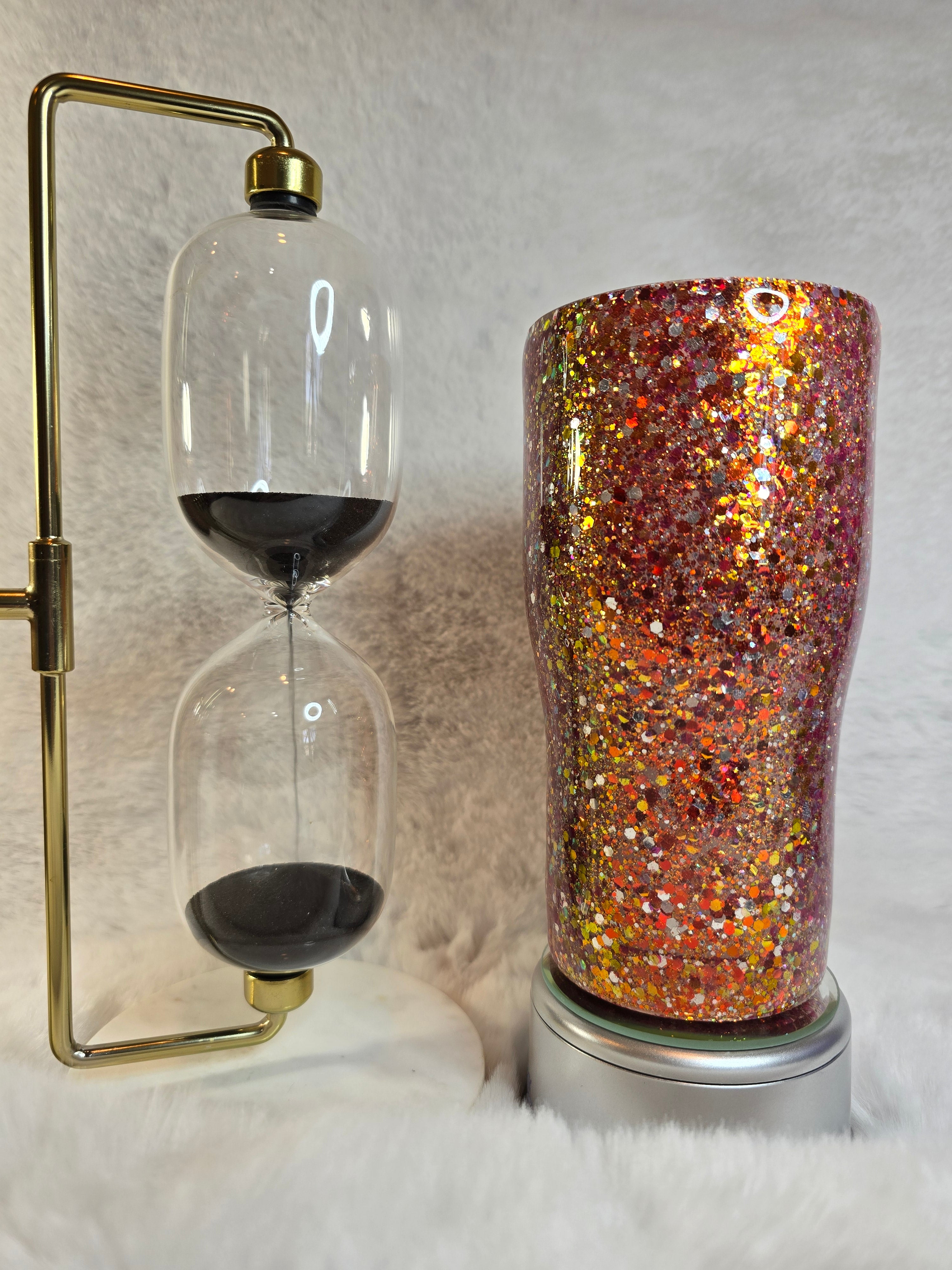20 oz Glittered Base Tumbler