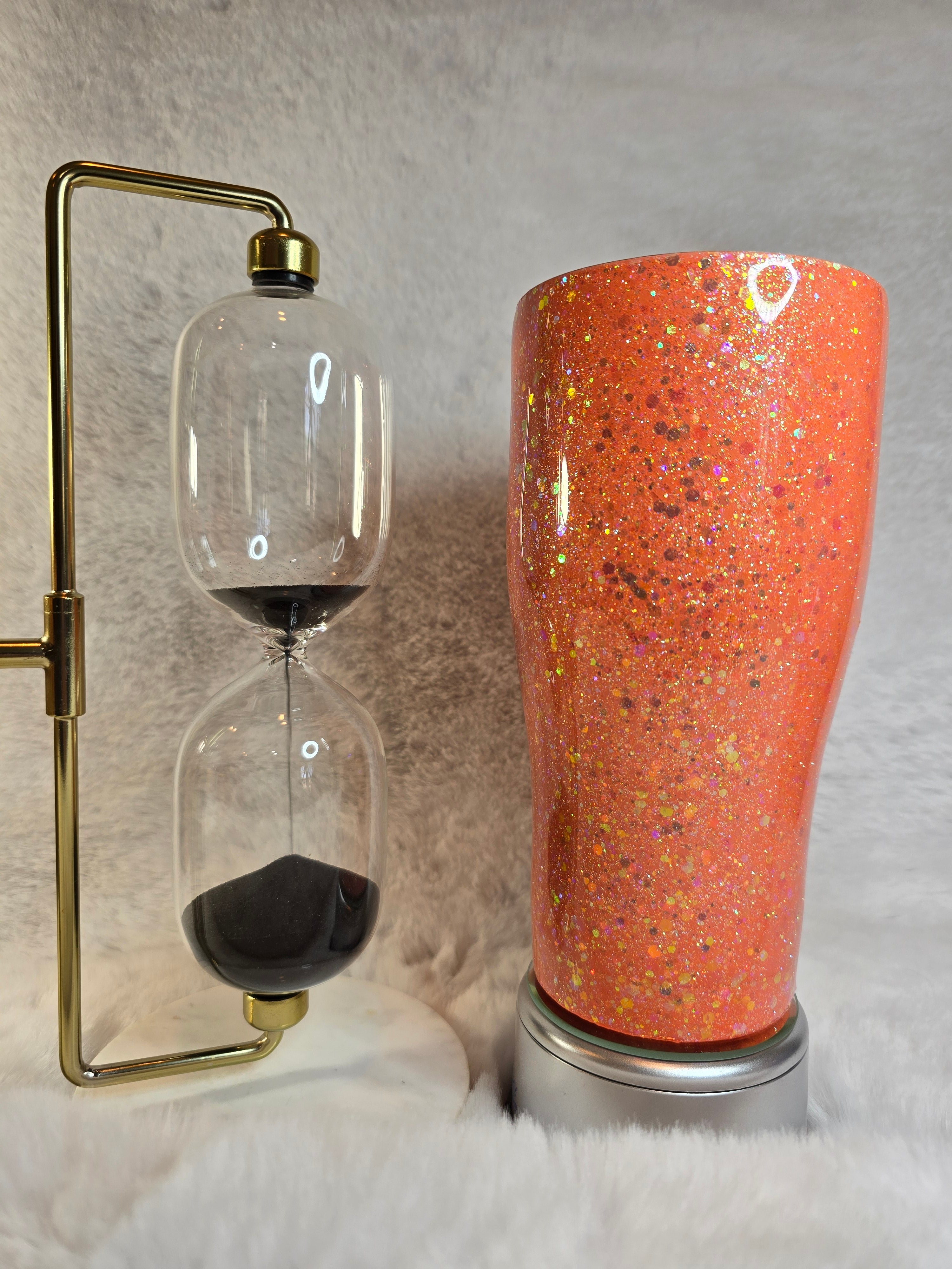 30 oz Glittered Base Tumbler with Twist Lid