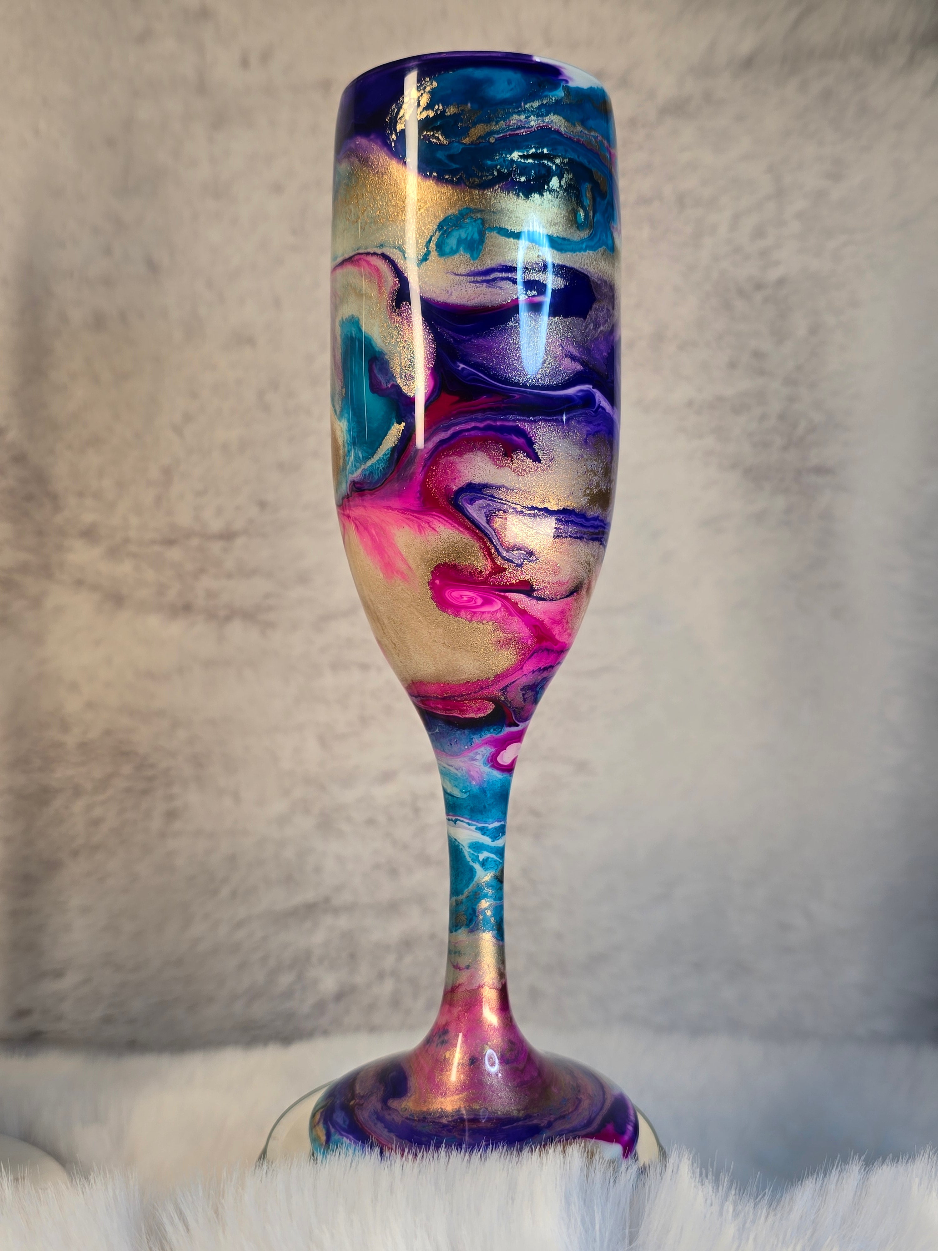 MulticolorDesign Champagne Flutes - Ready to Ship