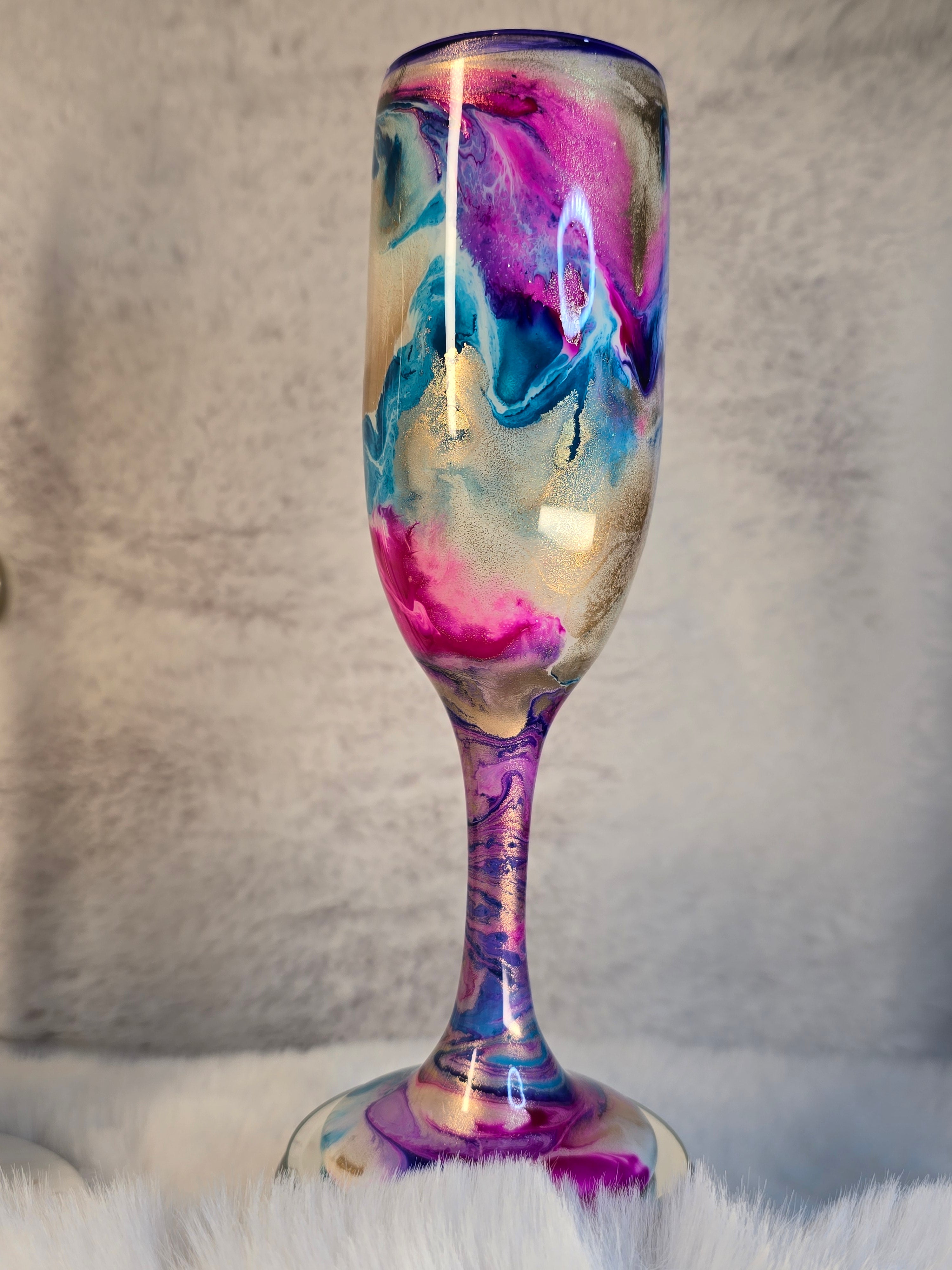 MulticolorDesign Champagne Flutes - Ready to Ship
