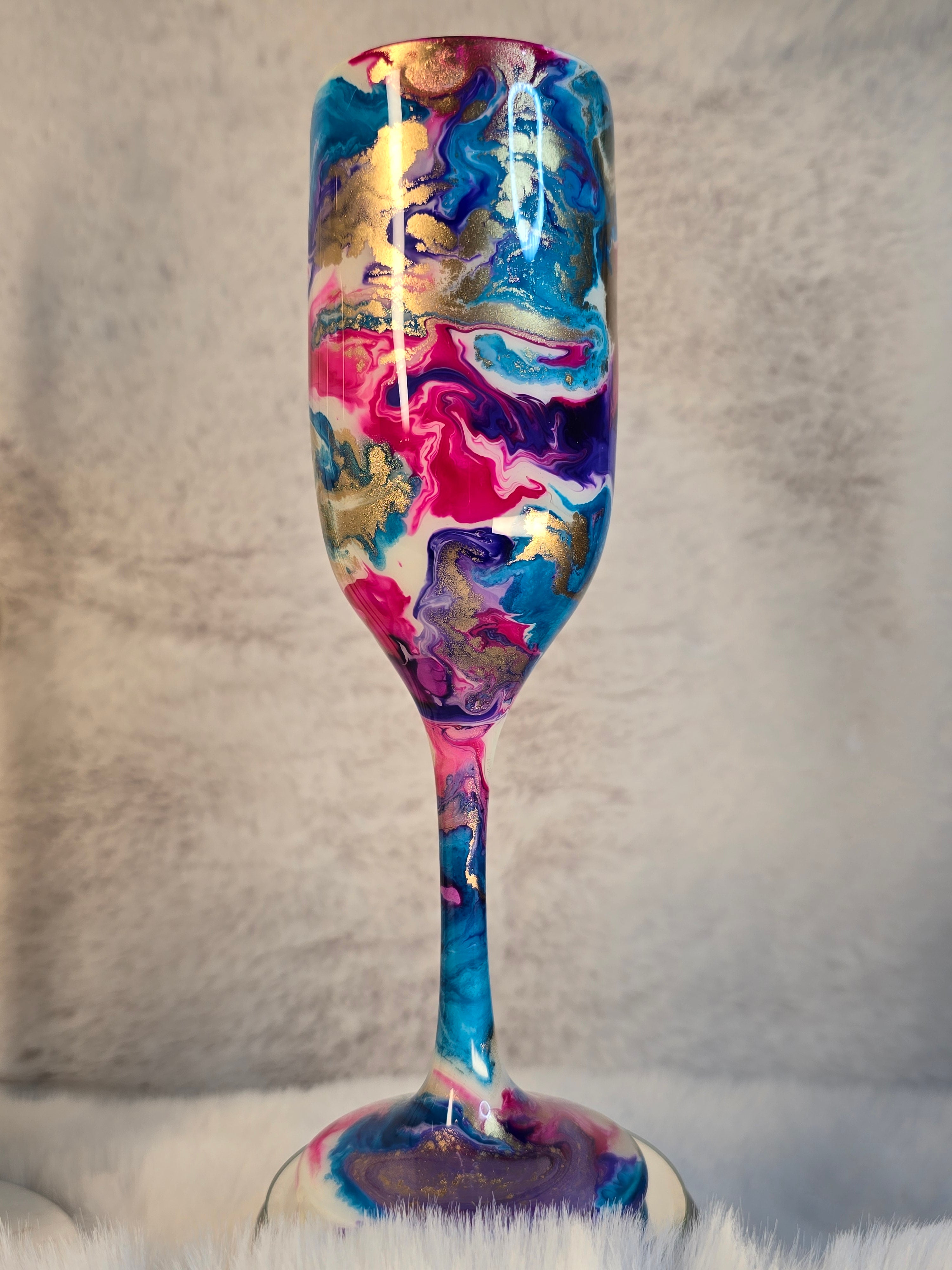 MulticolorDesign Champagne Flutes - Ready to Ship