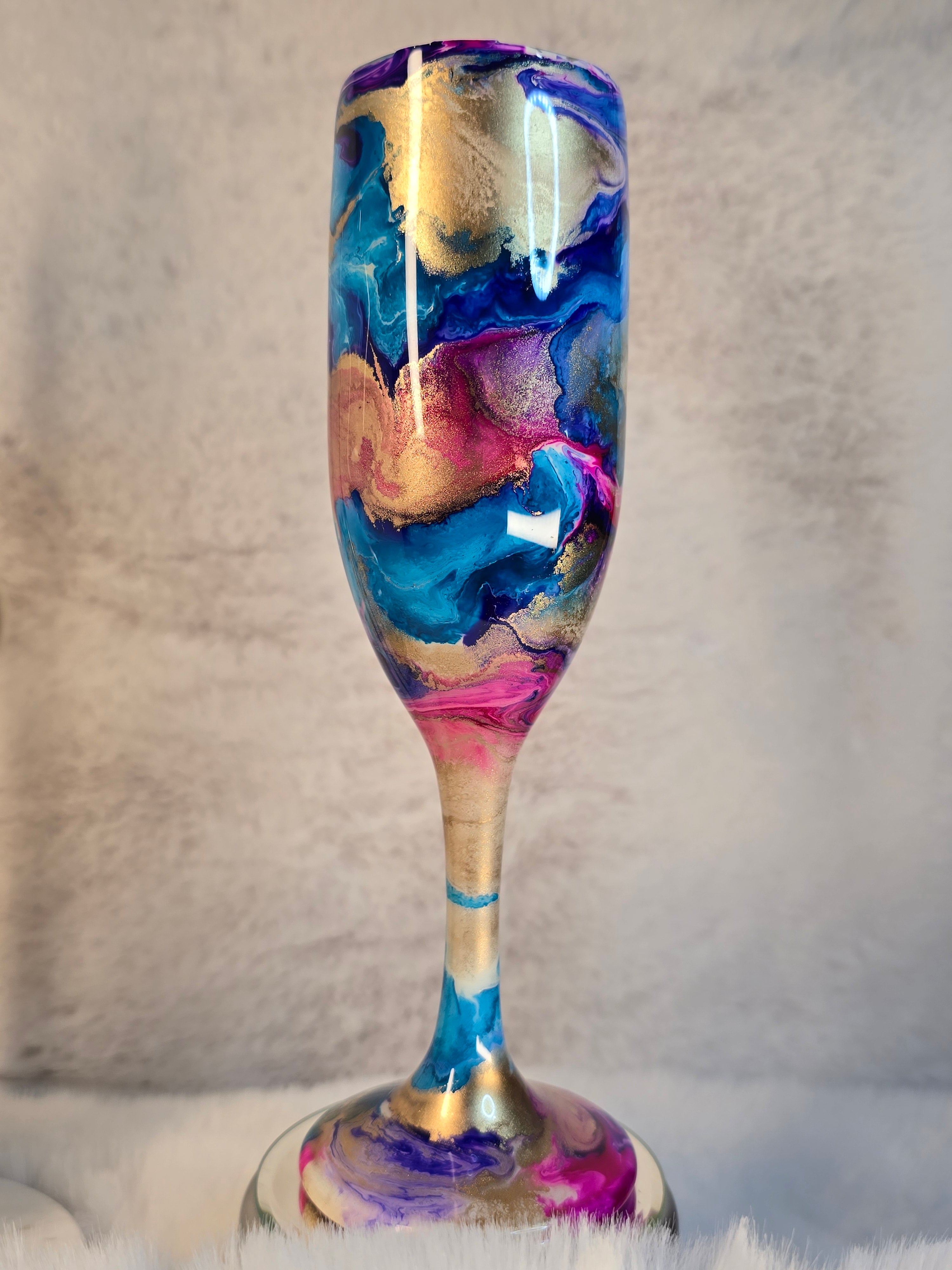 MulticolorDesign Champagne Flutes - Ready to Ship