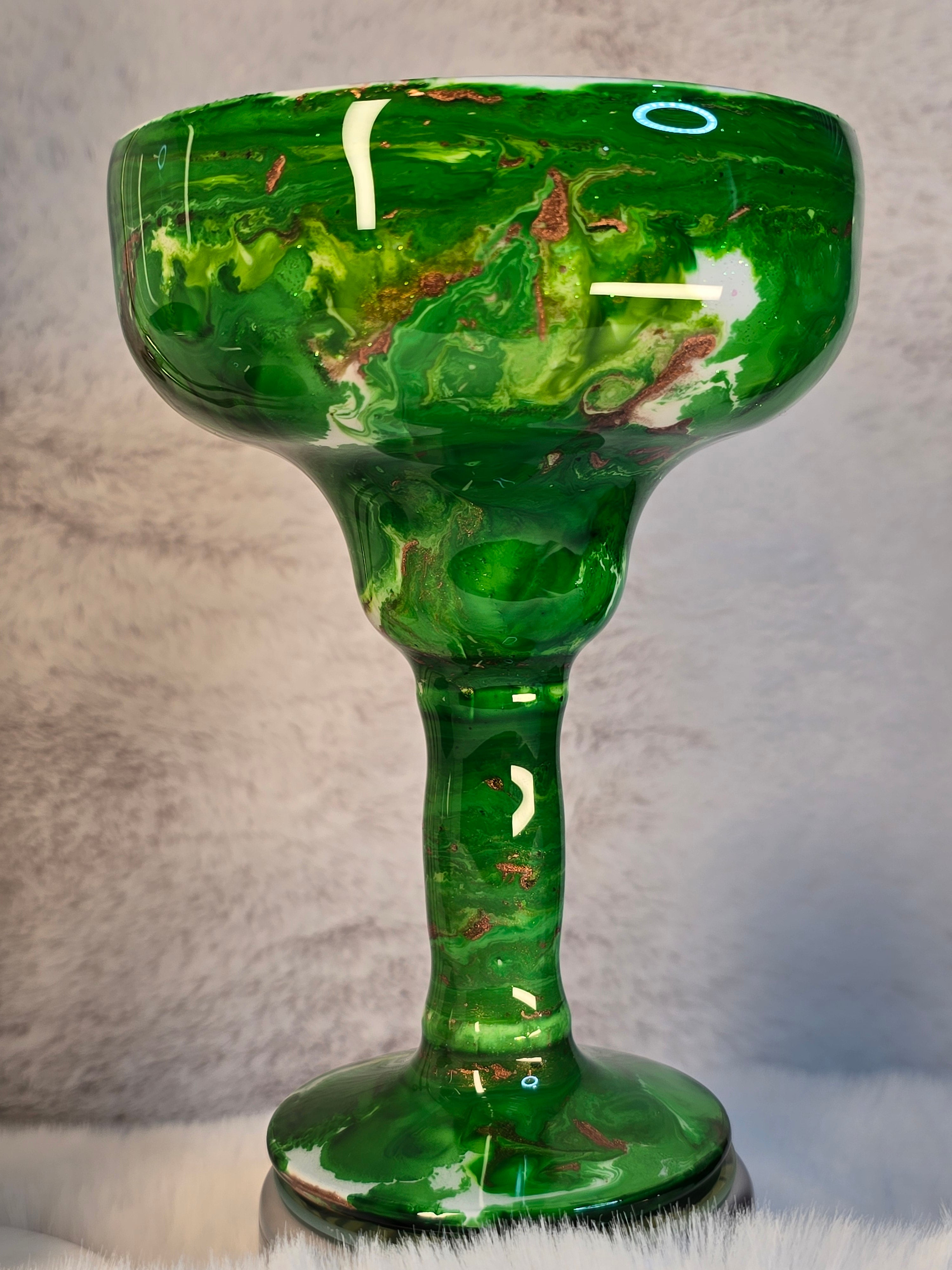 Multicolor Design Margarita Glass - Ready to Ship