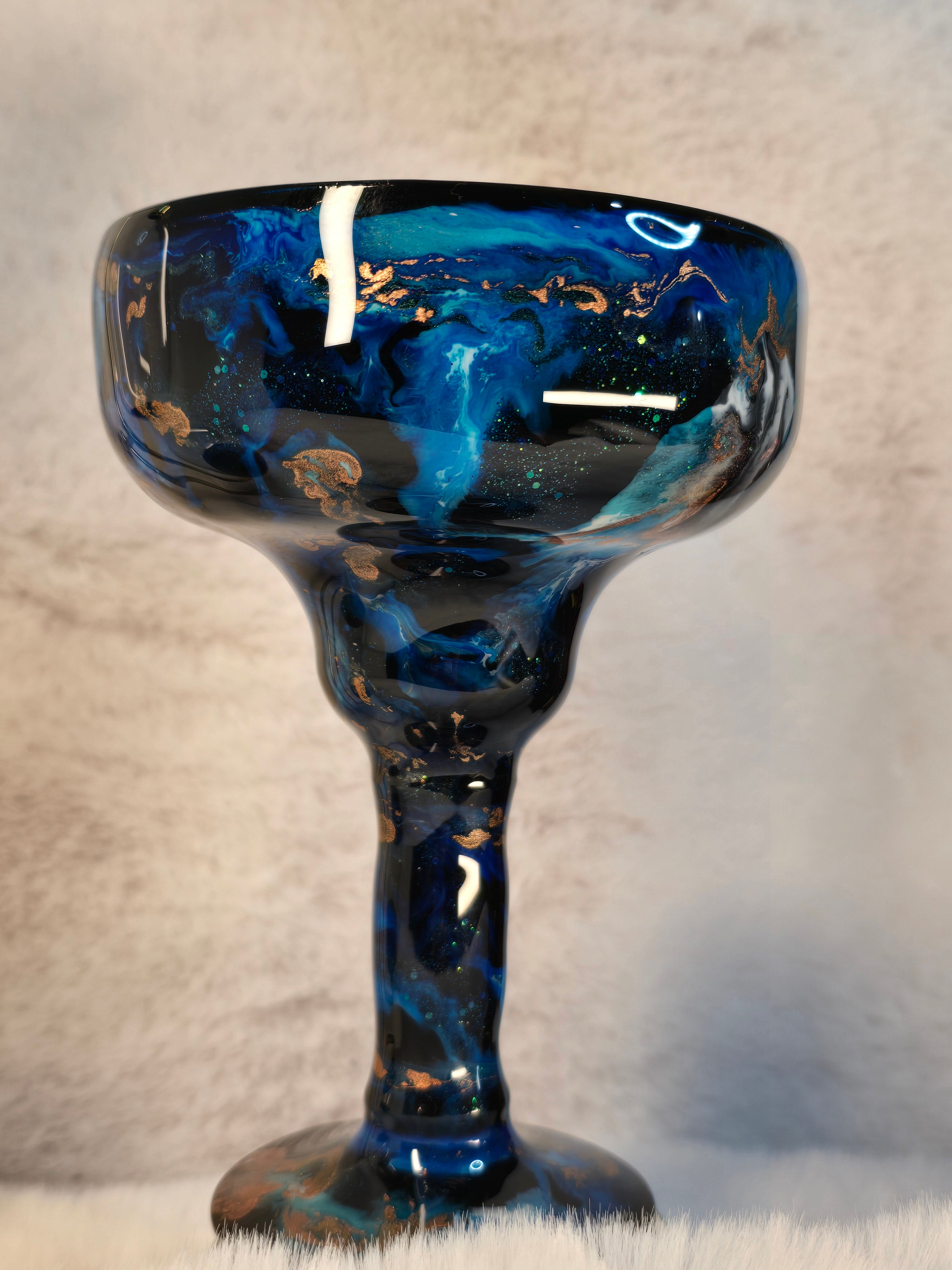 Multicolor Design Margarita Glass - Ready to Ship