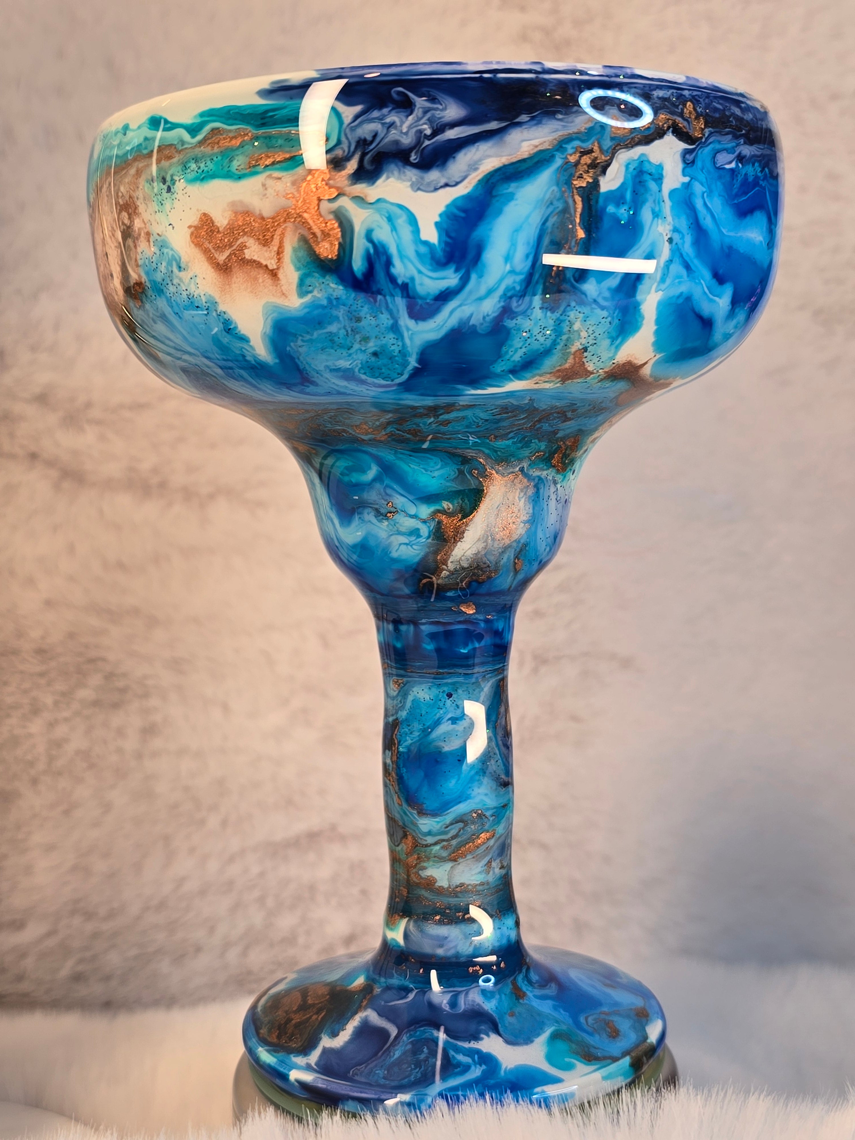 Multicolor Design Margarita Glass - Ready to Ship