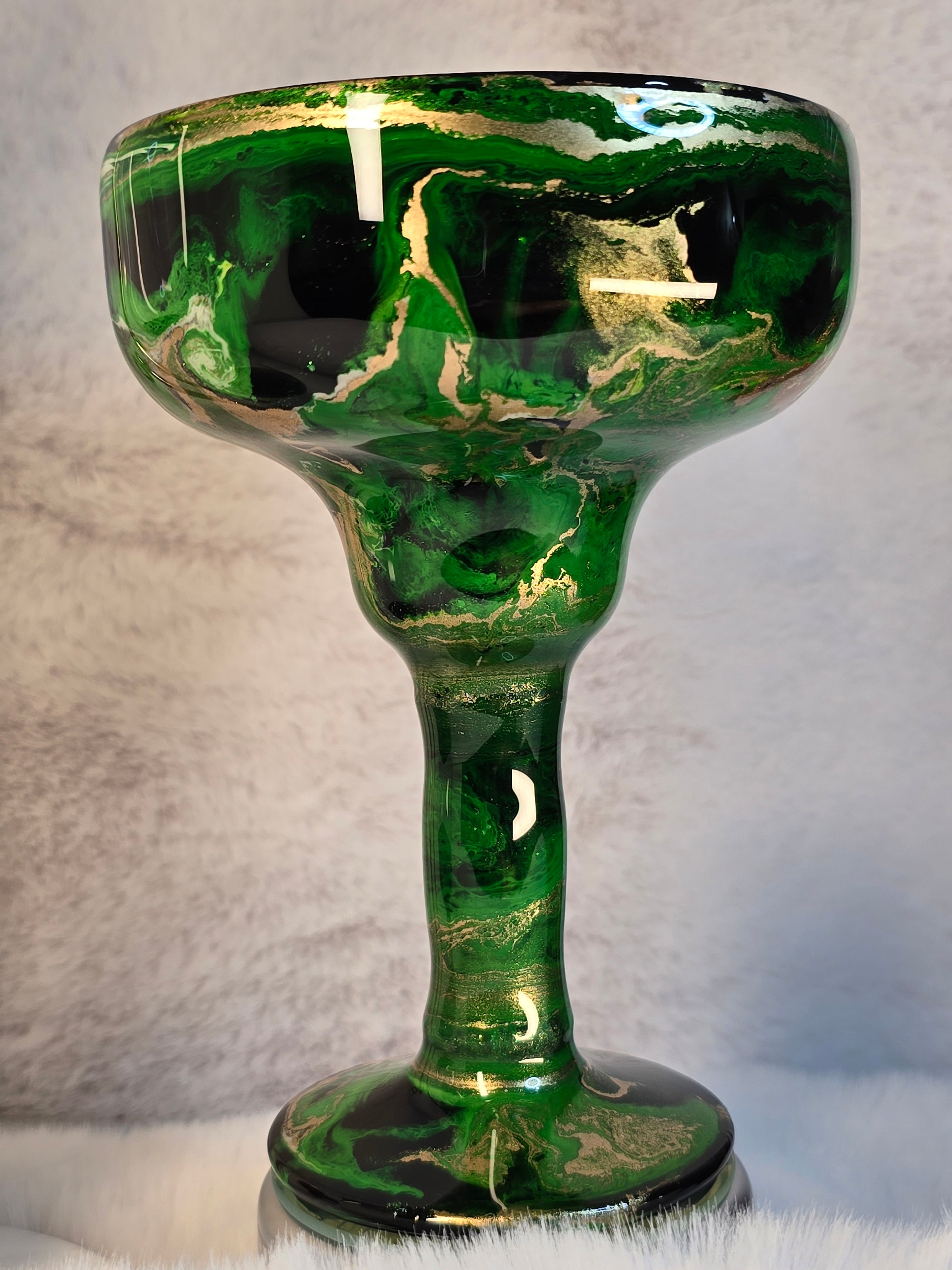 Multicolor Design Margarita Glass - Ready to Ship