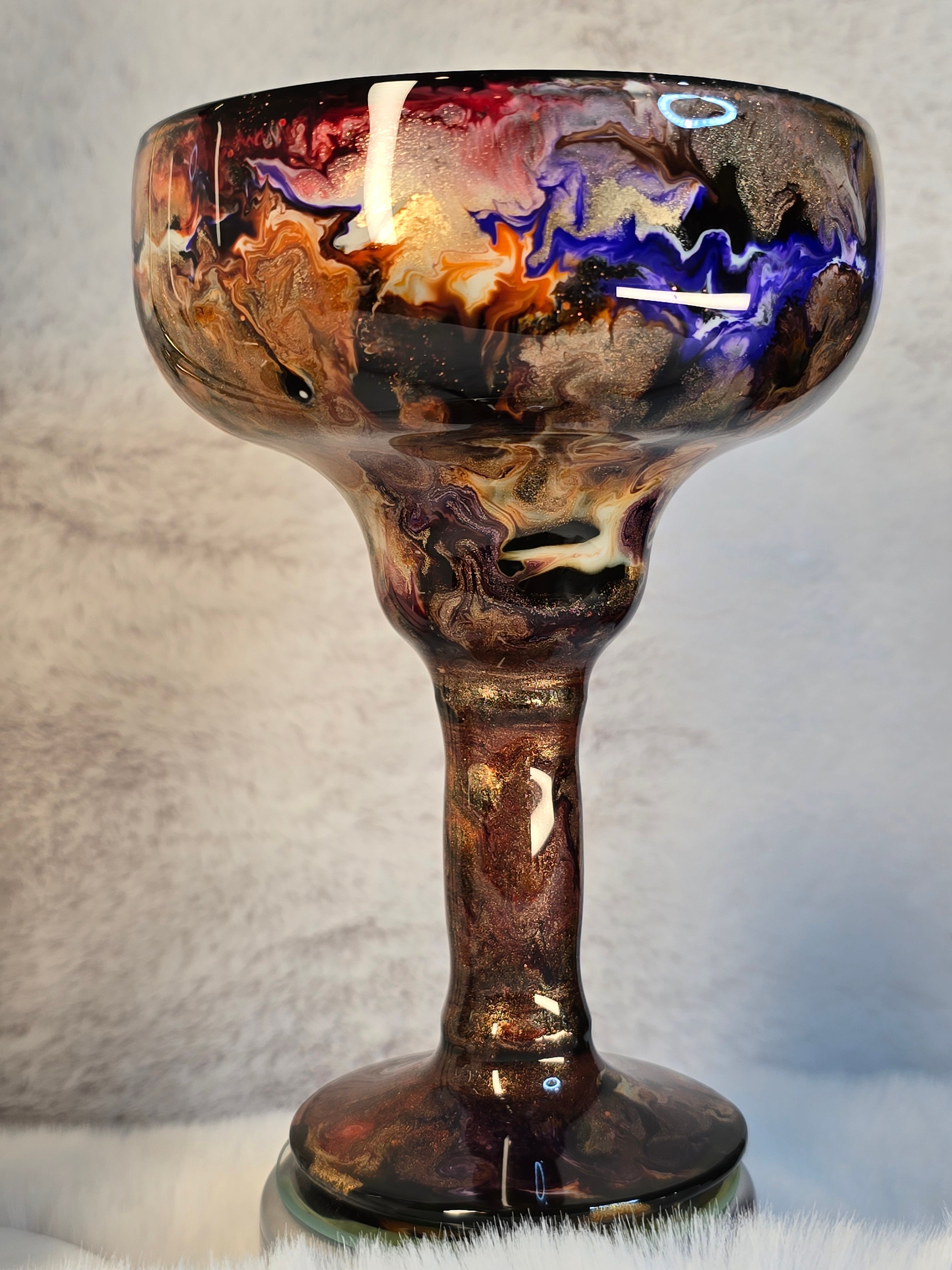 Multicolor Design Margarita Glass - Ready to Ship