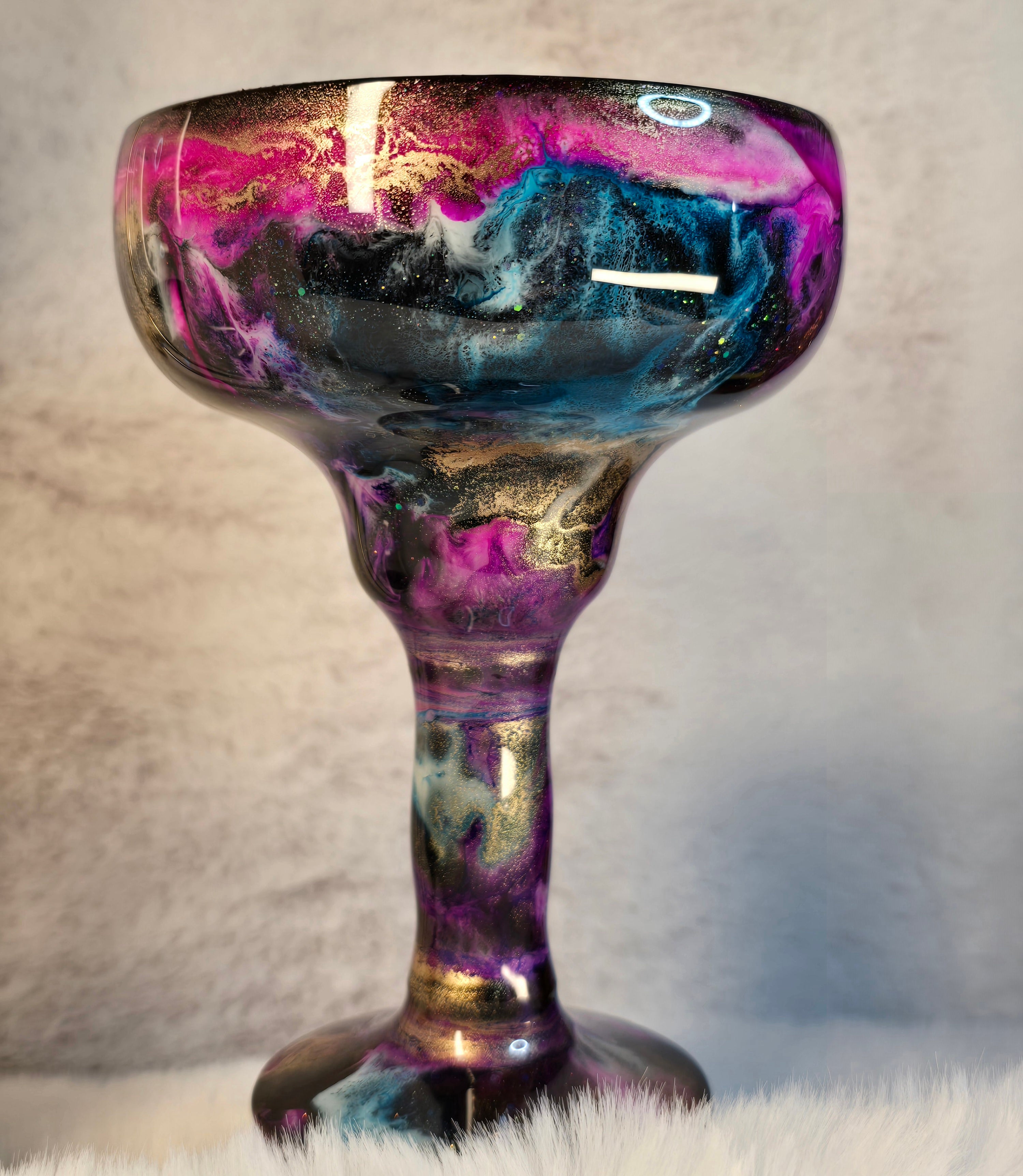Multicolor Design Margarita Glass - Ready to Ship
