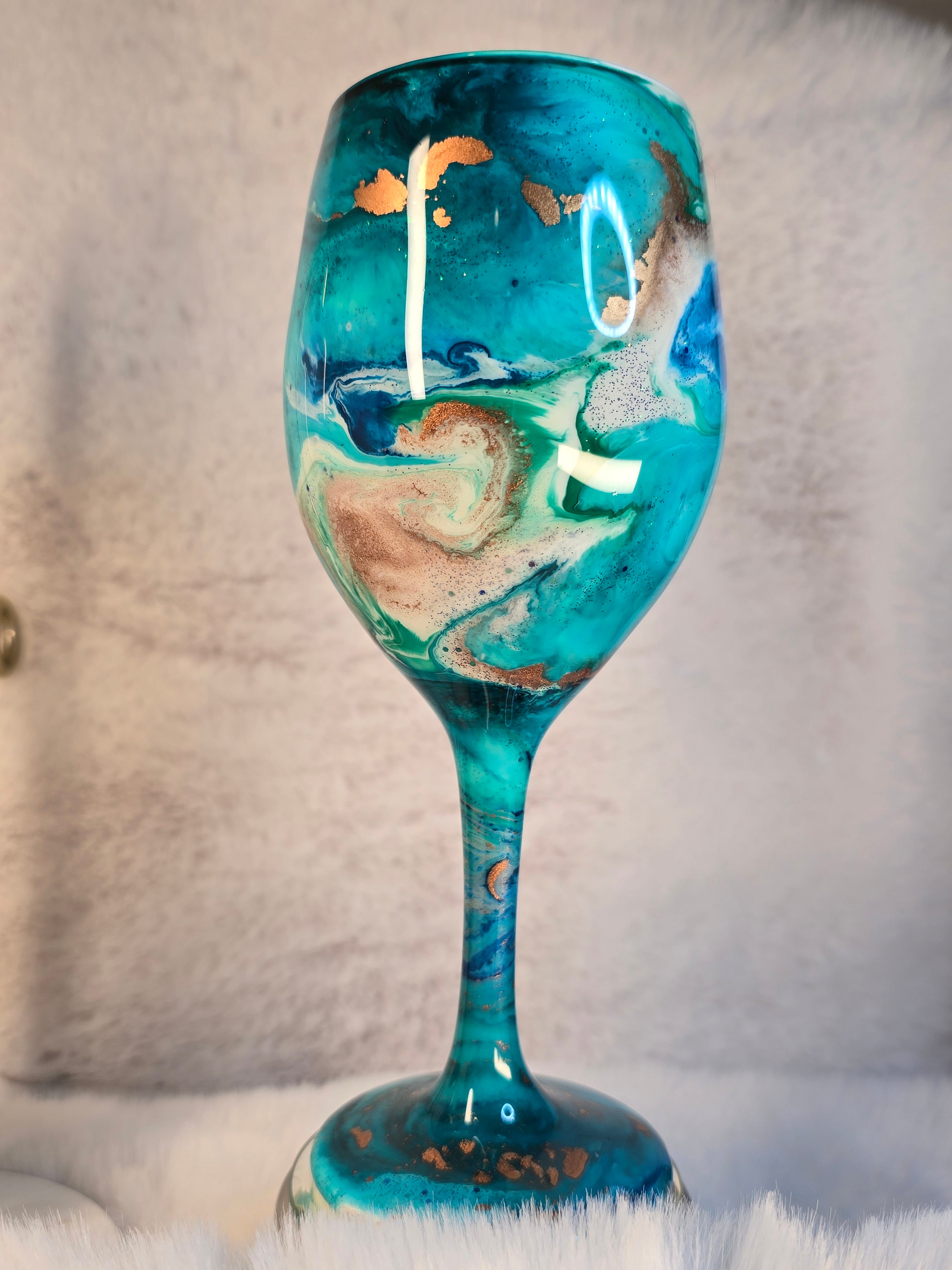 Multicolor Design Wine Glass - Ready to ship